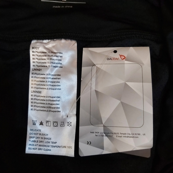 Baleaf Womens High Waisted Running Short, Size M - Picture 5 of 5